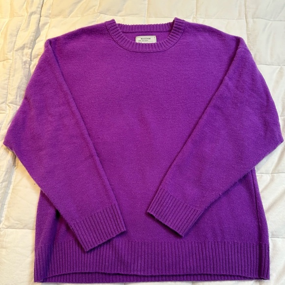 Purple cashmere sweater - medium - Picture 1 of 3